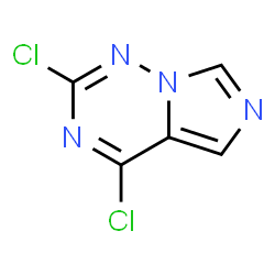 ChemSpider 2D Image | 2,4-DICHLOROIMIDAZO[4,3-F][1,2,4]TRIAZINE | C5H2Cl2N4
