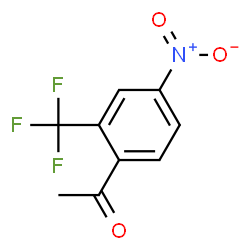 ChemSpider 2D Image | 4-Nitro-2-trifluoromethylacetophenone | C9H6F3NO3