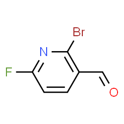 ChemSpider 2D Image | 2-Bromo-6-fluoronicotinaldehyde | C6H3BrFNO