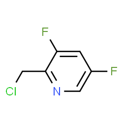ChemSpider 2D Image | 2-(Chloromethyl)-3,5-difluoropyridine | C6H4ClF2N