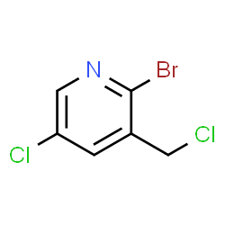 ChemSpider 2D Image | 2-Bromo-5-chloro-3-(chloromethyl)pyridine | C6H4BrCl2N