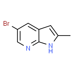 ChemSpider 2D Image | 2-Methyl-5-bromo-7-azaindole | C8H7BrN2