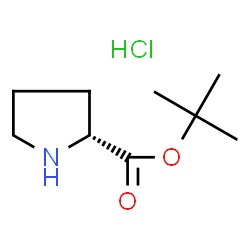 ChemSpider 2D Image | tert-butyl D-prolinate hydrochloride | C9H18ClNO2