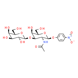 ChemSpider 2D Image | 4-Nitrophenyl 2-acetamido-3-O-alpha-L-allopyranosyl-2-deoxy-alpha-L-allopyranoside | C20H28N2O13