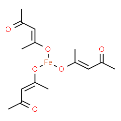 ChemSpider 2D Image | Iron(3+) tris[(2E)-4-oxo-2-penten-2-olate] | C15H21FeO6