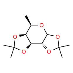 ChemSpider 2D Image | (5R,5aS,8aS,8bR)-2,2,5,7,7-Pentamethyltetrahydro-3aH-bis[1,3]dioxolo[4,5-b:4',5'-d]pyran | C12H20O5