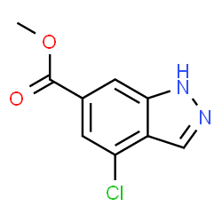 ChemSpider 2D Image | Methyl 4-chloro-1H-indazole-6-carboxylate | C9H7ClN2O2