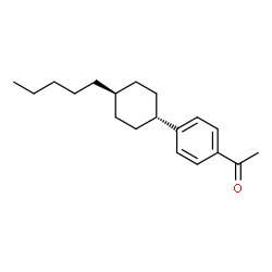 ChemSpider 2D Image | 1-[4-(trans-4-Pentylcyclohexyl)phenyl]ethanone | C19H28O