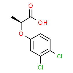 ChemSpider 2D Image | (2S)-2-(3,4-Dichlorophenoxy)propanoic acid | C9H8Cl2O3