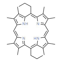 ChemSpider 2D Image | 2,3,7,8,12,13,17,18-Octamethyl-5,15-dipropylporphyrin | C34H42N4