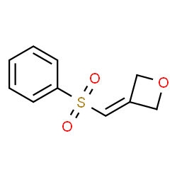 ChemSpider 2D Image | 3-((Phenylsulfonyl)methylene)oxetane | C10H10O3S