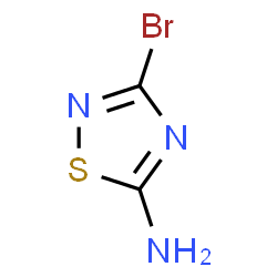 ChemSpider 2D Image | 3-Bromo-1,2,4-thiadiazol-5-amine | C2H2BrN3S
