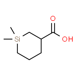 ChemSpider 2D Image | 1,1-Dimethyl-3-silinanecarboxylic acid | C8H16O2Si