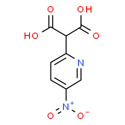 ChemSpider 2D Image | (5-Nitro-2-pyridinyl)malonic acid | C8H6N2O6