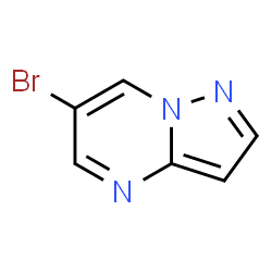 ChemSpider 2D Image | 6-Bromopyrazolo[1,5-a]pyrimidine | C6H4BrN3
