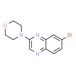 ChemSpider 2D Image | 4-(7-Bromoquinoxalin-2-yl)morpholine | C12H12BrN3O