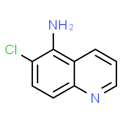ChemSpider 2D Image | 6-Chloro-5-quinolinamine | C9H7ClN2