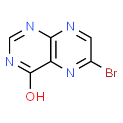 ChemSpider 2D Image | 6-Bromopteridin-4-ol | C6H3BrN4O