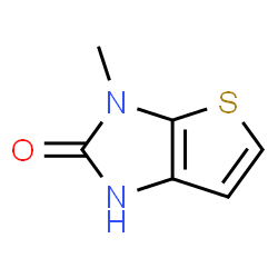 ChemSpider 2D Image | 3-methyl-1H,2H,3H-thieno[2,3-d]imidazol-2-one | C6H6N2OS