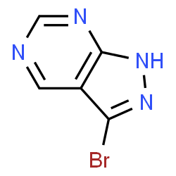 ChemSpider 2D Image | 3-Bromo-1H-pyrazolo[3,4-d]pyrimidine | C5H3BrN4