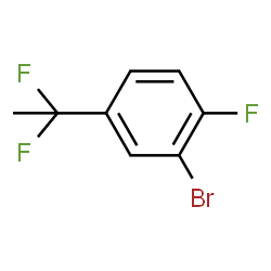 ChemSpider 2D Image | 2-Bromo-4-(1,1-difluoroethyl)-1-fluorobenzene | C8H6BrF3