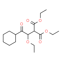 ChemSpider 2D Image | Diethyl (2-cyclohexyl-1-ethoxy-2-oxoethyl)malonate | C17H28O6