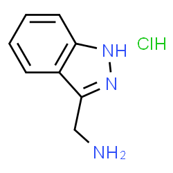 ChemSpider 2D Image | 1H-INDAZOL-3-YLMETHYLAMINE HCL | C8H10ClN3