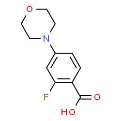 ChemSpider 2D Image | 2-Fluoro-4-morpholinobenzoic Acid | C11H12FNO3
