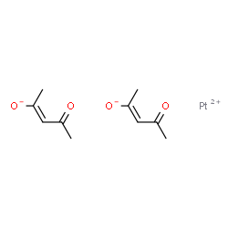 ChemSpider 2D Image | Platinum(2+) bis[(2E)-4-oxo-2-penten-2-olate] | C10H14O4Pt