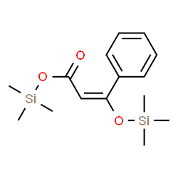ChemSpider 2D Image | Trimethylsilyl (2E)-3-phenyl-3-[(trimethylsilyl)oxy]acrylate | C15H24O3Si2