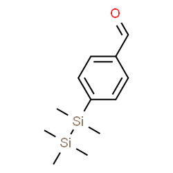 ChemSpider 2D Image | 4-(Pentamethyldisilanyl)benzaldehyde | C12H20OSi2
