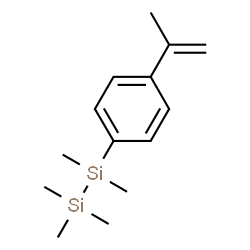 ChemSpider 2D Image | 1-(4-Isopropenylphenyl)-1,1,2,2,2-pentamethyldisilane | C14H24Si2