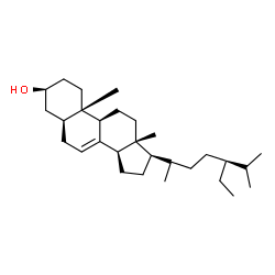 ChemSpider 2D Image | (3beta,5alpha,20xi,24S)-Stigmast-7-en-3-ol | C29H50O