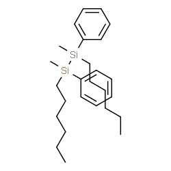 ChemSpider 2D Image | 1,2-Dihexyl-1,2-dimethyl-1,2-diphenyldisilane | C26H42Si2