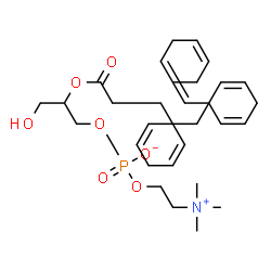 ChemSpider 2D Image | 2-[(4Z,7Z,10Z,13Z,16Z,19Z)-4,7,10,13,16,19-Docosahexaenoyloxy]-3-hydroxypropyl 2-(trimethylammonio)ethyl phosphate | C30H50NO7P