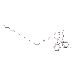 ChemSpider 2D Image | (14Z,17E)-27-Amino-24-hydroxy-24-oxido-19,23,25-trioxa-24lambda~5~-phosphaheptacosa-14,17-dien-21-yl (4Z,7Z,10Z,13Z)-4,7,10,13-icosatetraenoate | C43H76NO7P
