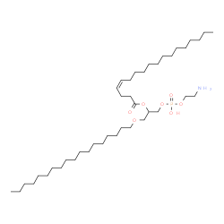 ChemSpider 2D Image | 27-Amino-24-hydroxy-24-oxido-19,23,25-trioxa-24lambda~5~-phosphaheptacosan-21-yl (4Z)-4-octadecenoate | C41H82NO7P