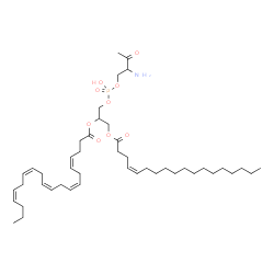ChemSpider 2D Image | (15Z)-3-Amino-6-hydroxy-6-oxido-2,12-dioxo-5,7,11-trioxa-6lambda~5~-phosphanonacos-15-en-9-yl (4Z,7Z,10Z,13Z,16Z)-4,7,10,13,16-icosapentaenoate | C45H76NO9P