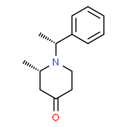 ChemSpider 2D Image | (2S)-2-Methyl-1-[(1R)-1-phenylethyl]-4-piperidinone | C14H19NO