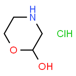ChemSpider 2D Image | Morpholin-2-ol hydrochloride | C4H10ClNO2