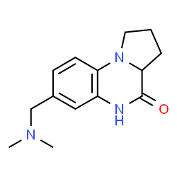 ChemSpider 2D Image | 7-[(Dimethylamino)methyl]-1,2,3,3a-tetrahydropyrrolo[1,2-a]quinoxalin-4(5H)-one | C14H19N3O