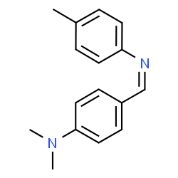 ChemSpider 2D Image | N,N-Dimethyl-4-{(Z)-[(4-methylphenyl)imino]methyl}aniline | C16H18N2