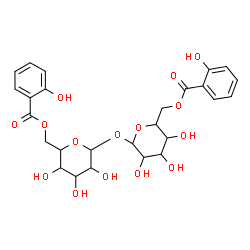 ChemSpider 2D Image | 6-O-(2-Hydroxybenzoyl)hexopyranosyl 6-O-(2-hydroxybenzoyl)hexopyranoside | C26H30O15