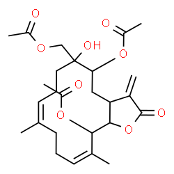 ChemSpider 2D Image | durumolide H | C26H36O9