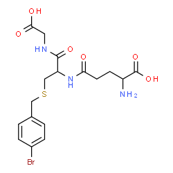ChemSpider 2D Image | gamma-Glutamyl-S-(4-bromobenzyl)cysteinylglycine | C17H22BrN3O6S