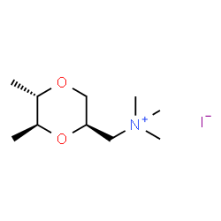 ChemSpider 2D Image | [(2R,5S,6S)-5,6-Dimethyl-1,4-dioxan-2-yl]-N,N,N-trimethylmethanaminium iodide | C10H22INO2