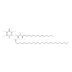 ChemSpider 2D Image | N-[(2S,3S,4R)-3,4-Dihydroxy-1-{[(1s,2R,3S,4S,5R,6S)-2,3,4,5,6-pentahydroxycyclohexyl]oxy}-2-octadecanyl]hexacosanamide | C50H99NO9