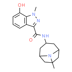 ChemSpider 2D Image | 7-Hydroxy-1-methyl-N-(9-methyl-9-azabicyclo[3.3.1]non-3-yl)-1H-indazole-3-carboxamide | C18H24N4O2