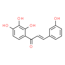 ChemSpider 2D Image | (2E)-3-(3-Hydroxyphenyl)-1-(2,3,4-trihydroxyphenyl)-2-propen-1-one | C15H12O5