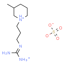 ChemSpider 2D Image | 1-(3-{(E)-[Amino(ammonio)methylene]amino}propyl)-3-methylpiperidinium sulfate | C10H24N4O4S